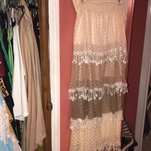 Boutique lace skirt